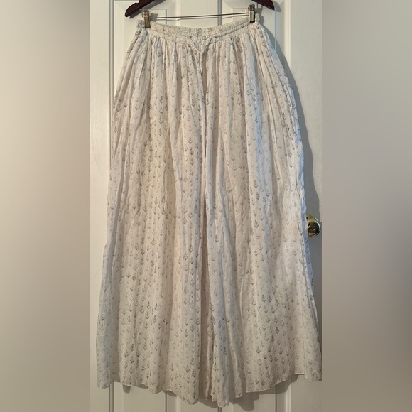 FREE PEOPLE S Intimately Cotton Wide Leg PJ Pant BAGGY Feather Weight POCKETS - Picture 12 of 16